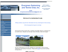 Tablet Screenshot of evergreenswimclub.com